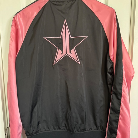 Jeffree Star pink and black satin jacket - Picture 2 of 2